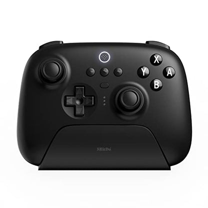 8BitDo Ultimate Bluetooth Controller with Charging Dock, Wireless Pro Controller with Hall Effect Sensing Joystick, Compatible with Switch, Windows and Steam Deck (Black) - color: Black, style: Ultimate Controller