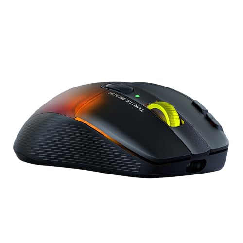 Turtle Beach Kone XP Air Wireless RGB Gaming Mouse for PC | 19K DPI Sensor, Rechargeable 100-Hr Battery, Charging Dock, 29 Programmable Inputs, Ergonomic, Bluetooth, 4D Wheel, Black - color: Black