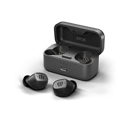 EPOS GTW 270 Hybrid Wireless Gaming Earbuds, Bluetooth & USB-C Dongle, Noise Reducing Closed Design, Dual Mics, Ergonomic Fit, IPX 5 Water Resistant, Portable Charging Case, 20 Hours of Playtime - style: GTW 270 Hybrid (Dongle incl.)
