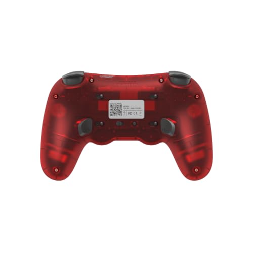 Retro Fighters Defender Pro Wireless Controller for PS1, PS2, PS3, Switch, & PC | 2.4GHz & Bluetooth (Crimson Red) - color: Crimson Red
