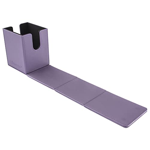Ultra Pro - Vivid Alcove Flip Card Deck Box (Purple) - Stores & Protects Up To 100 Standard Size, Baseball Gaming Sports or Any Standard Size Cards In Collections - color: Purple