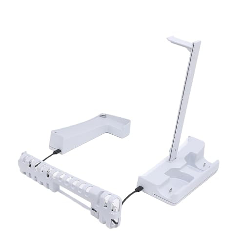 Horizontal Console Cooling Station | RGB Fan Stand with Controller Charger for Slim Disc Digital Gaming