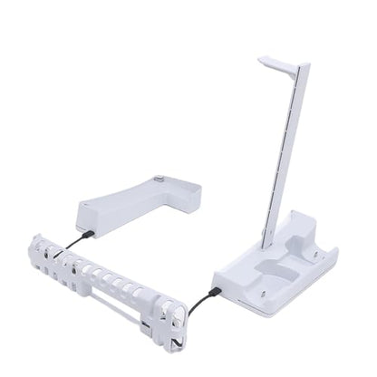 Horizontal Console Cooling Station | RGB Fan Stand with Controller Charger for Slim Disc Digital Gaming