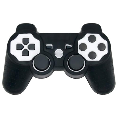 OSTENT Protective Silicone Gel Soft Skin Case Cover Pouch for Sony PlayStation PS2 PS3 Controller Color Black - color: Black