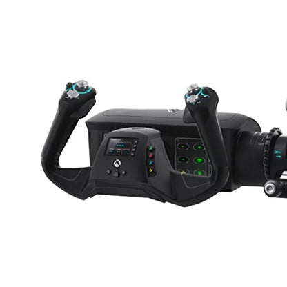 Turtle Beach VelocityOne Flight Universal Control System - Xbox Series X & Xbox Series S, Xbox One & Windows 10 & 11 PCs with Yoke Handle, Throttle Quadrant, Trim Wheel & Rudder Controls | Xbox Series X|S, Xbox One, Windows PC, Complete Controls, Yoke Han