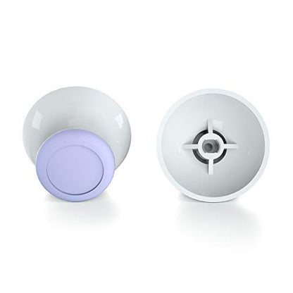 eXtremeRate Light Violet & White Dual-color Replacement 3D Joystick Thumbsticks, Analog Thumb Sticks with Cross Screwdriver for Nintendo Switch Pro Controller - color: White & Light Violet