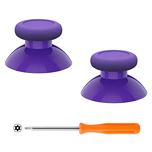 eXtremeRate Replacement Thumbsticks for Xbox Series X & S Controller, Joysticks Repair Kit for Xbox Wireless Controller, Custom Analog Stick Buttons for Xbox One S/X/Elite Controller - Purple - color: Purple