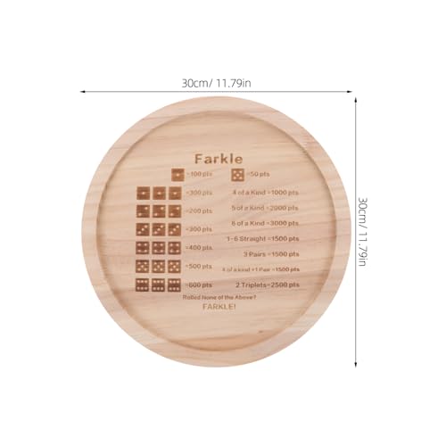 Abaodam Wooden Dice Tray for Game Board Game Trays Family Gathering Dice Playset
