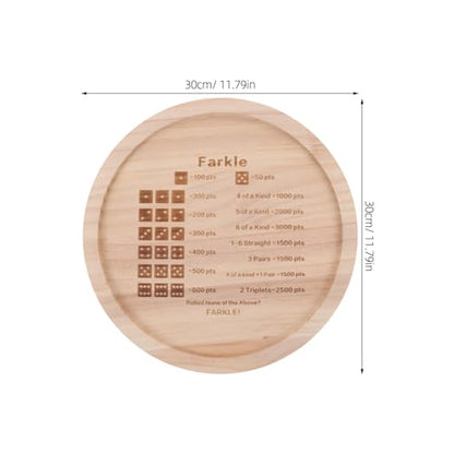 Abaodam Wooden Dice Tray for Game Board Game Trays Family Gathering Dice Playset