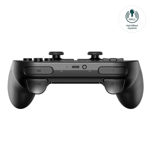 8BitDo Pro 2 Bluetooth Controller for Switch/Switch 2, Hall Effect Joysticks, 2 Pro Back Paddle Buttons, Wireless Gaming Controller for Switch, PC, Android, and Steam Deck & Apple (Black Edition) - color: Black Edition
