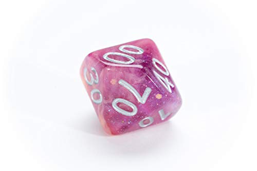 Gate Keeper Games & Dice Gatekeeper Games Aether Dice Rasberry and Cream, Multi - style: Raspberry
