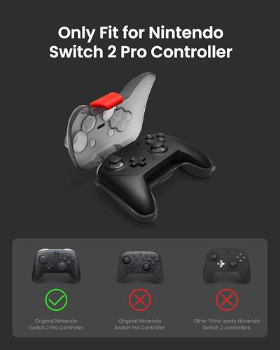 tomtoc Case for Nintendo Switch 2 Pro Controller, Military Grade Protection | Protective Hard Slim Storage Case, Hard Shell Joystick Protector, Space-Saving, Shock-proof Anti-scratch for Travel Daily Use
