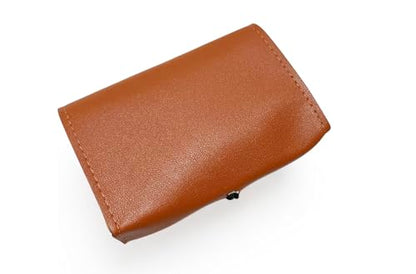 PU GBC Leather Case Carrying Bag for Game Boy Color/Game boy Pocket, Anbernic RG351V, Retroid Pocket 1 - Portable Travel Case, Protective Pouch for Handheld Retro Game Console (Brown)