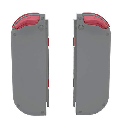 eXtremeRate DIY Full Set Buttons for Nintendo Switch & Switch OLED, Custom Replacement Buttons for JoyCon, ABXY Direction Keys SR SL L R ZR ZL + - Home Capture Trigger Buttons Springs - Indian Red - color: Indian Red