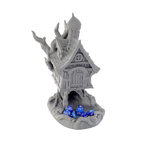 Baba Yaga Dice Tower - Fantasy Gaming Accessory for Board Games, D&D & Tabletop RPGs (Paintable)