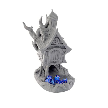 Baba Yaga Dice Tower - Fantasy Gaming Accessory for Board Games, D&D & Tabletop RPGs (Paintable)