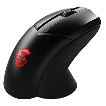 msi Clutch GM41 Lightweight Wireless Gaming Mouse & Charging Dock, 20,000 DPI, 60M Omron Switches, Fast-Charging 80Hr Battery, RGB Mystic Light, 6 Programmable Buttons, PC/Mac - style: Clutch GM41 wireless LIGHTWEIGHT