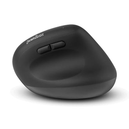 Perixx PERIMICE-608II Wireless Vertical Mouse, 2.4GHz, 6 Buttons, Adjustable DPI 800/1200/1600/2400, Right-Handed Design, USB Receiver, Black - style: Wireless