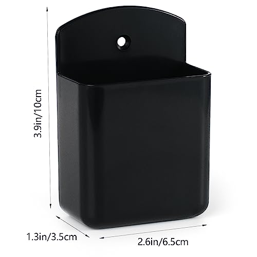 4 Pcs Remote Control Holder Wall Mount, TV Controller Holder, Self Adhesive Remote Holder, Wall Pen Holder Storage Accessories for Home Office School (Black) - color: Black&4Pcs