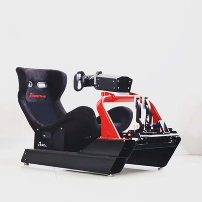 CS-Pro Modular Simracing Cockpit | Fully Adjustable | Direct drive Support, Compatible with Thrustmaster, Fanatec, Moza Racing on PC, Xbox and PS，for Wheels Up to 38NM,Includes 1PCS Expansion Tube - color: CSP Frame+F1 seat