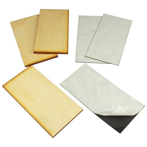 LITKO Ready Base Kit | Compatible with The Old World | 50x100mm Chariot | Twenty 3mm plywood bases + magnets | Magnetize minis for storage & steel trays | Infantry - style: 50x100mm Rectangular