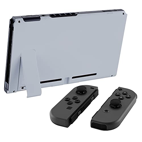 eXtremeRate New Hope Gray Back Plate for Nintendo Switch, DIY Replacement Housing Shell Case for Nintendo Switch Console with Kickstand [Only the Backplate, NOT the Console] - color: New Hope Gray