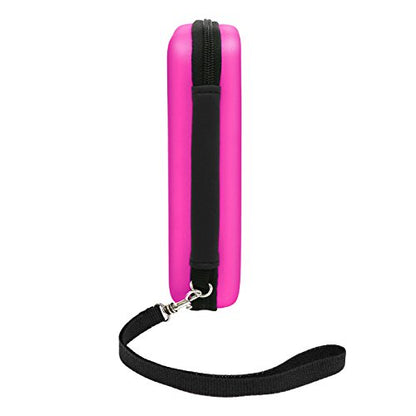 ADVcer 2DS Case, EVA Waterproof Hard Shield Protective Carrying Case with Hand Wrist Strap and Double Zipper Compatible with Nintendo 2DS (Fuchsia) - color: Fuchsia