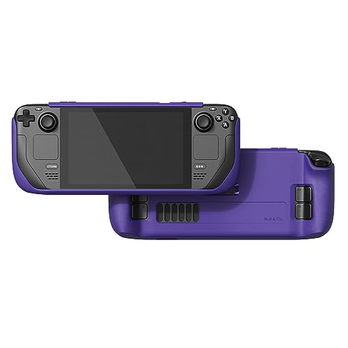 Skull & Co. GripCase SD for SteamDeck: A Soft Protective Case with Textured Grips Full Protection and Stand, Shock-Absorption Non-Slip and Anti-Scratch Cover Design - Galactic Purple - color: Galactic Purple, size: GripCase