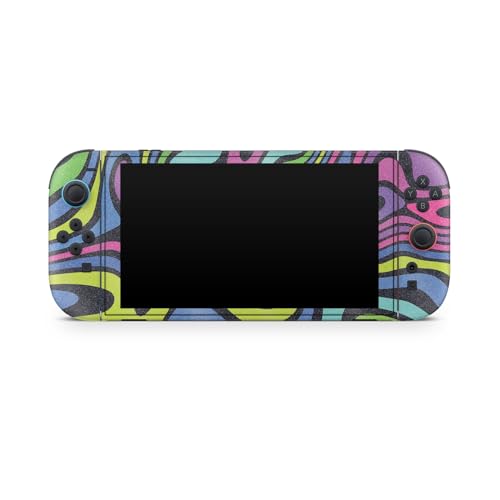 Glossy Glitter Gaming Skin Compatible with Nintendo Switch 2 Console Only - Fluorescent - Premium 3M Vinyl Protective Wrap Decal Cover - Easy to Apply | Crafted in The USA by MightySkins - color: Fluorescent, size: Switch 2 Console Skin Only, style: Gloss