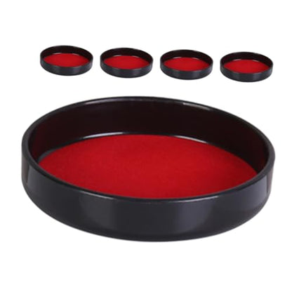 DECHOUS 5pcs Professional Dice Cup Lid for Dice Cup Tray Sturdy Plastic Shaker Lid Plush Lining Precision Fit Accessories for Ktv Game Bar