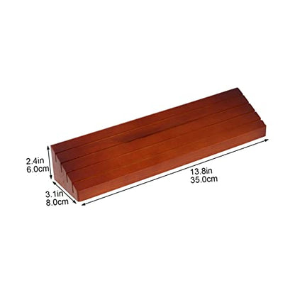 1pc Wood Game Card Organizer Rack Slots Portable Storage for Compact Design Easy to Clean for Game Enthusiasts