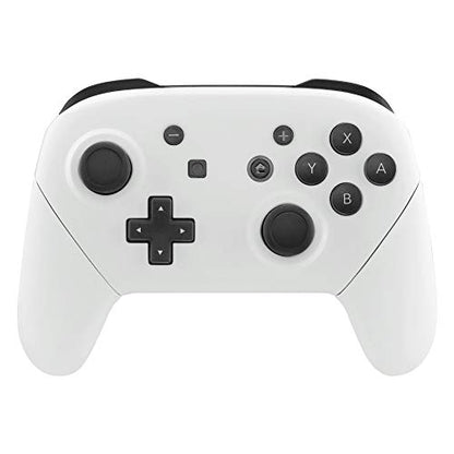 eXtremeRate White Faceplate Backplate Handles for Nintendo Switch Pro Controller, DIY Replacement Hand Grip Housing Shell Cover for Nintendo Switch Pro - Controller NOT Included - color: White