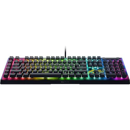 Razer BlackWidow V4 X Mechanical Gaming Keyboard, Fortnite Edition | Yellow Switches Linear & Silent, 6 Macro Keys, Chroma RGB, Doubleshot ABS Keycaps, Sound Dampening & Stabilizers - color: Fortnite Edition