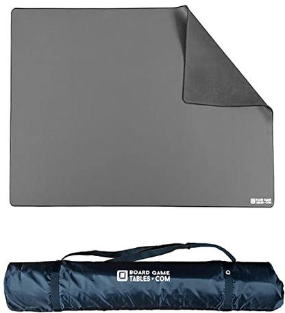 Allplay Board Game Playmat, 2.5'x4', Small, Gray | Thick Super Cushioned, Stitched Edge, Water Resistant, with Carrying Case for Board Games, Card Games, RPGs - color: Gray, size: Small (2.5'x4')