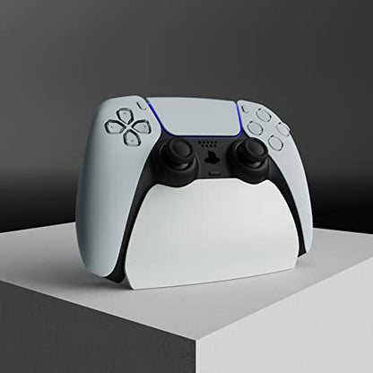 playvital White Controller Display Stand for ps5, Gamepad Accessories Desk Holder for ps5 Controller with Rubber Pads - color: White