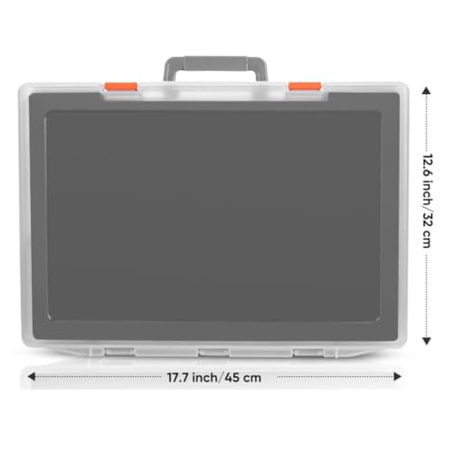 1/64 Scale Miniature Figure Box, Portable, Shockproof, Dustproof and Impact-Resistant, Travel Case for Figures, Translucent - color: Translucent