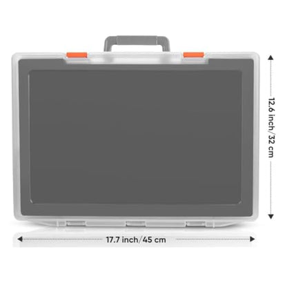 kowaku 1/64 Miniature Figure Storage Box Protection Box Foam Layer Dustproof Reliable Shockproof Travel Case Action Figure Container , Translucent - color: Translucent