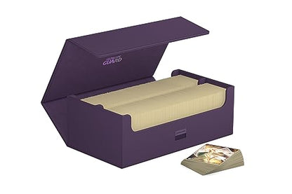 Ultimate Guard Arkhive 800+, Deck Case for 800 Double-Sleeved TCG Cards, Purple, Compatible with Boulders, Magnetic Closure & Microfiber Inner Lining - color: Purple, size: 800+