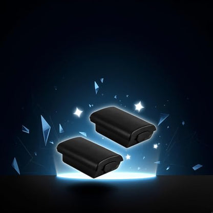 2Pcs Black Plastic AA Battery Plastic Hard Back Cover Case Protector for Xbox 360 Controller,Xbox Controller Back Cover,Xbox 360 Controllers with Battery Pack,Xbox 360 Batteries