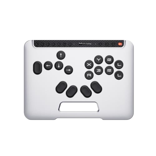 BIGBIG WON Fight Master Leverless Controller for Switch 2/Switch/PC/iOS/Android, All-Button Hitbox Arcade Stick with Bluetooth/2.4G/Wired, Hot-Swappable Fast-Trigger Mechanical Switches, RGB Fight Stick