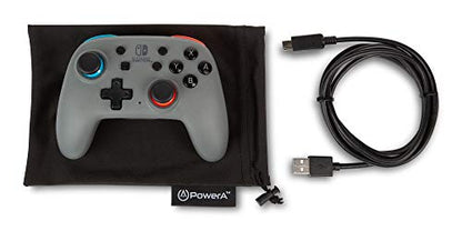 PowerA Nano Enhanced Wireless Controller for Nintendo Switch - Grey-Neon - color: Gray