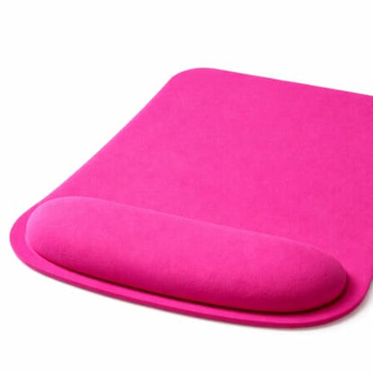 Ergonomic Memory Foam Mouse Pad with Wrist Support, Orange, Ultra-Smooth Surface, Anti-Slip Base (Hot Pink, Medium) - color: Hot Pink