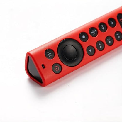 Silicone Protective Cover for NVIDIA Shield TV Pro/4K HDR Remote Controller Series, Light Weight Kids-Friendly Silicone Skin Anti-Slip/Shockproof with Hand Strap - color: Red