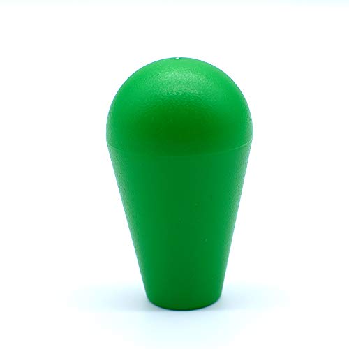 Arcity Arcade Joystick Bat Oval Top Handle Knob American Type Replacement Green for ZIPPY SANWA SEIMITSU Arcade1up Fight Stick Machine Console Cabinet New - color: Green