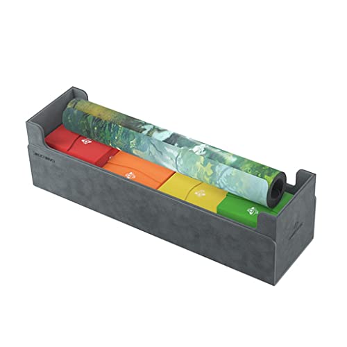 Dungeon S 550+ Convertible Deck and Game Accessories Box Double-Sleeved Card Storage Card Game Protector Nexofyber Surface Holds up to 550 Cards Midnight Gray Color Made by Gamegenic,G20090