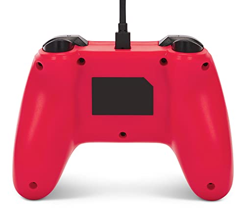 PowerA Raspberry Red USB Game Controller for Nintendo Switch - color: Raspberry Red