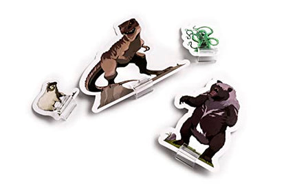 Hexers Beasts Monster and Animals DM Starter Set Flat 2D Miniatures for Tabletop Gaming Compatible with Dungeons and Dragons D&D DND Pathfinder RPG Play Mini Figures Figurines Minis for 5e Campaign