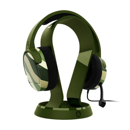 4Gamers Panther Gaming Headset with Stand - Wave Forest, Compatible with PS4, PS5, Xbox, Switch & PC - color: Forest Green