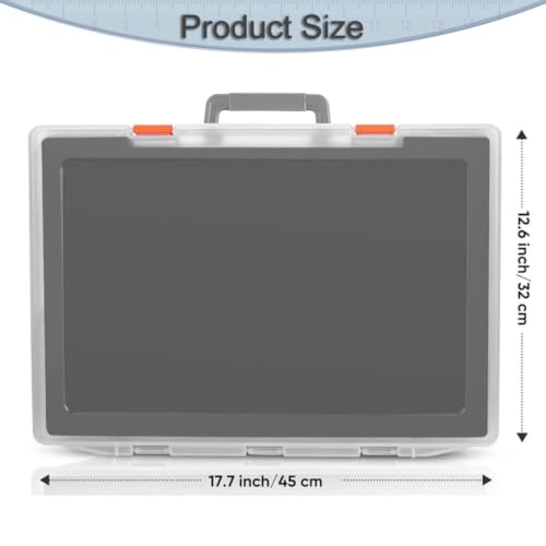 1/64 Scale Miniature Figure Box, Portable, Shockproof, Dustproof and Impact-Resistant, Travel Case for Figures, Translucent - color: Translucent