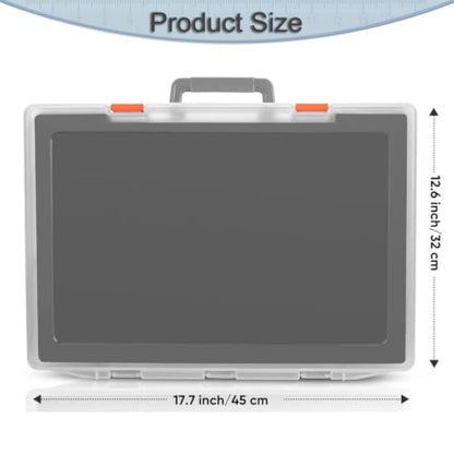 1/64 Scale Miniature Figure Box, Portable, Shockproof, Dustproof and Impact-Resistant, Travel Case for Figures, Translucent - color: Translucent